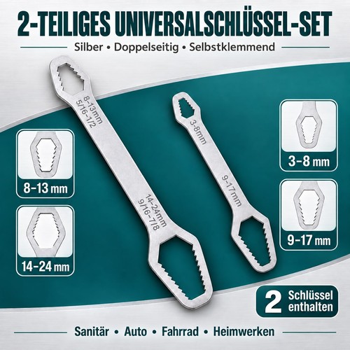 2tlg universalschlüssel set - 2tlg,